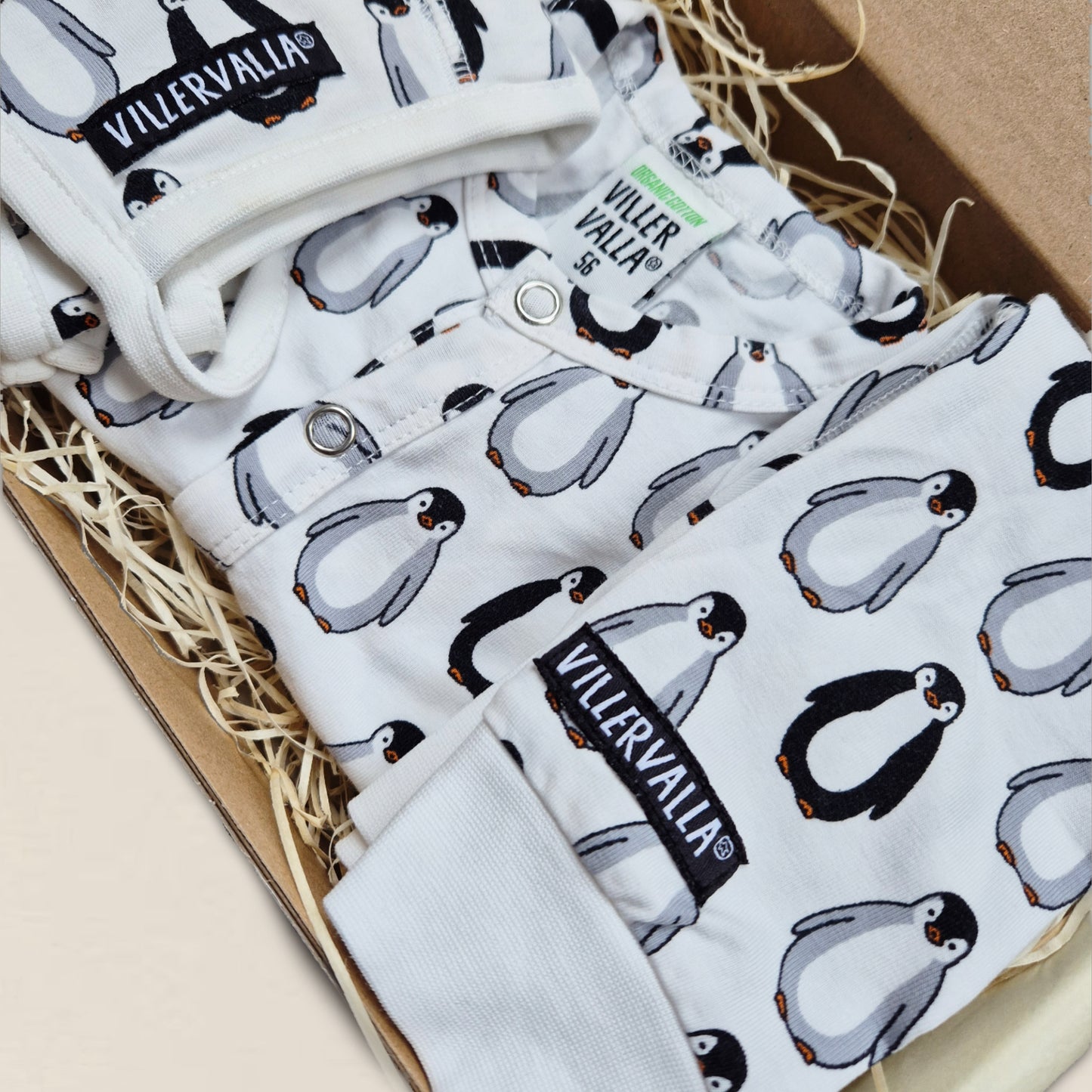 Villervalla set pingvin strl 56