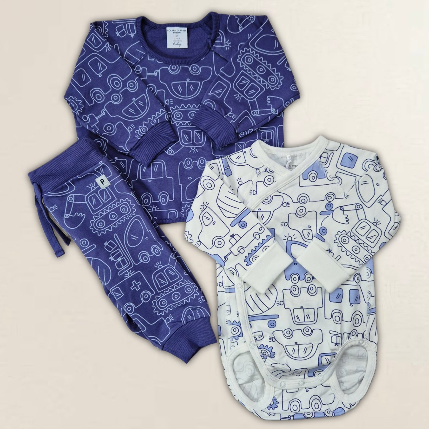 PoP set med bilar, strl 62