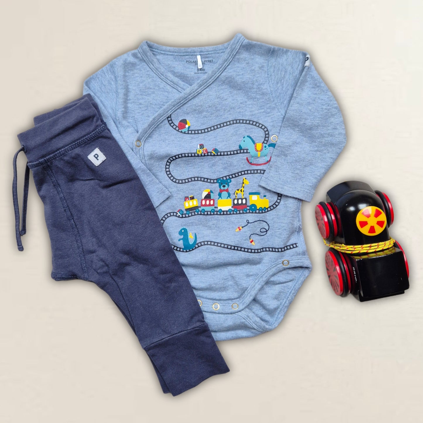 Body, byxor, Brio-lok. Strl. 62